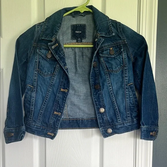 GAP Kids Classic Blue Denim Jean Jacket Girl’s Size Small 6-7 - Picture 3 of 4